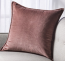 Online Designer Bedroom Brenner Velvet Dusty Lavender Pillow with Down-Alternative Insert 20
