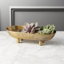 Online Designer Living Room gleam brass footed bowl