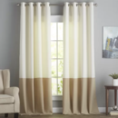 Online Designer Combined Living/Dining Darden Solid Semi-Sheer Grommet Single Curtain Panel