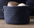 Online Designer Nursery Braided Wool Storage Basket