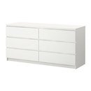 Online Designer Bedroom MALM 6-drawer dresser, white