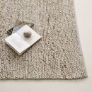 Online Designer Bedroom Mini Pebble Wool Jute Rug - Natural/Ivory