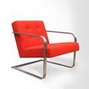 Online Designer Home/Small Office Steel-Armed Bend Chair - Persimmon (West Elm)