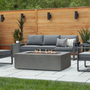 Online Designer Patio Baltic 15.5'' H x 50.5'' W Concrete Natural Gas Outdoor Fire Pit Table with Lid