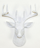Online Designer Bedroom White Faux Deer Head 