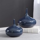 Online Designer Combined Living/Dining Aladdin Blue Vases, S/2