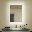 Online Designer Bathroom Amis Modern Frameless Lighted Bathroom Mirror