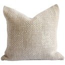 Online Designer Combined Living/Dining 100% Belgian Natural Linen Decorative Accent Pillow