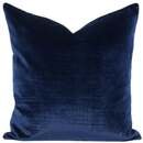 Online Designer Hallway/Entry Midnight Blue Velvet Decorative Pillow Cover
