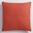Online Designer Combined Living/Dining Orange Herringbone Cotton Throw Pillow