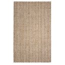 Online Designer Combined Living/Dining Hines Hand-Woven Brown/White Area Rug 