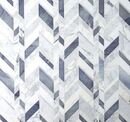 Online Designer Bathroom Amari Azur Polished Marble and Aluminum Mosaic Tile