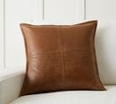 Online Designer Bedroom Pieced Leather Pillow Cover