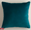 Online Designer Living Room Teal Velvet Throw Pillows