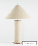 Online Designer Bedroom Remi Natural Linen Table Lamp