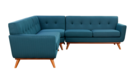 Online Designer Living Room Arvetta Linen Tufted Corner Sectional Sofa