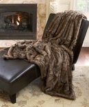 Online Designer Bedroom Aurora Home Oversized Faux Fur Coyote Throw