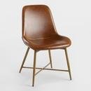 Online Designer Living Room Bi Cast Leather Tyler Molded Chair 