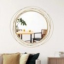 Online Designer Bedroom Baeddan Round Metal Wall Mirror