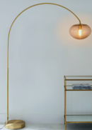 Online Designer Hallway/Entry Overarching Ripple Acrylic Floor Lamp