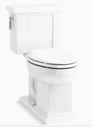 Online Designer Bathroom KOHLER Tresham White Elongated Comfort Height 2-piece WaterSense Toilet 