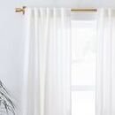 Online Designer Combined Living/Dining Oversized Adjustable Curtain Rod w/ Cylinder Finials - Antique Brass