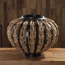 Online Designer Living Room Dark Iron and Rope Vase