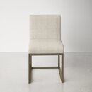 Online Designer Dining Room Balen Linen Side Chair in Beige