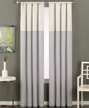 Online Designer Living Room CHF Color Block Curtain Panel
