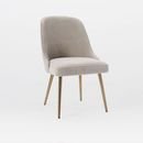 Online Designer Combined Living/Dining Mid-Century Upholstered Dining Chair - Velvet