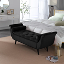 Online Designer Bedroom Velvet Upholstered Storage Bench