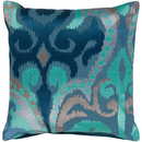 Online Designer Combined Living/Dining Blue Pattern Woven Pillow