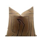 Online Designer Combined Living/Dining Kelly Wearstler Graffito Pillow Cover in Java Brown/Black, Living Room Pillow, Decorative Pillow