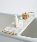 Online Designer Bathroom Lotus Bathtub Caddy