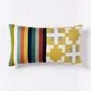 Online Designer Living Room Wallace Sewell Blocks + Stripes Crewel Pillow Cover