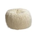 Online Designer Home/Small Office Ivory Furlicious Faux Fur Beanbags