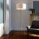 Online Designer Nursery Mid-Century Tripod Floor Lamp - Antique Brass