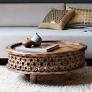 Online Designer Living Room Carved Wood Coffee Table