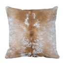 Online Designer Living Room Animal Hide/Skin Print, Spotted Brown/White Cow Throw Pillow