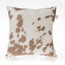Online Designer Living Room Happy Trails Tan Cow Pillow