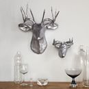 Online Designer Living Room Papier-Mâché Animal Sculptures - Silver Deer