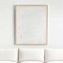 Online Designer Living Room 'White Block' Framed Hand-Painted Canvas Wall Art 41