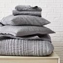 Online Designer Bedroom Belgian Flax Linen Linework Quilt Starter Bedding