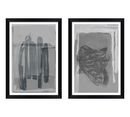 Online Designer Living Room Gray Shades Paper Print, 11.25 x 16.25