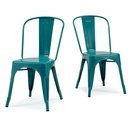 Online Designer Combined Living/Dining Tabouret Bistro Peacock Side Chairs (Set of 2)