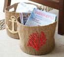Online Designer Combined Living/Dining MINI ICON BASKETS - Coral