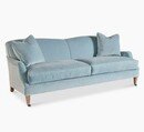 Online Designer Bedroom Magnolia Velvet Sofa, Ice Blue
