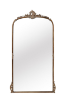 Online Designer Combined Living/Dining amelie wooden arched mirror in gold hue
