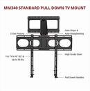 Online Designer Combined Living/Dining MantelMount MM340 Above Fireplace Pull Down TV Mount 
