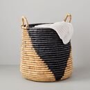 Online Designer Living Room Woven Seagrass Basket Collection - Natural/Black